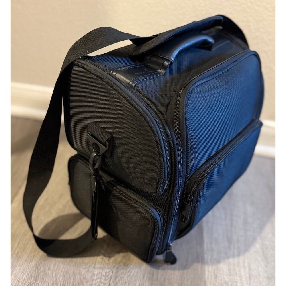 Hk3603 Soft Sided Professional Travel Makeup Case, Nylon Black